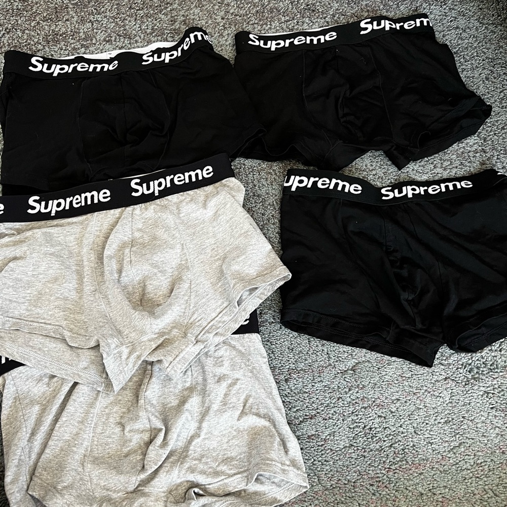 Men's Black and Gray Trunks